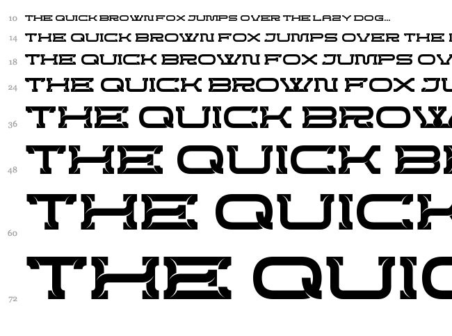 Creword font waterfall